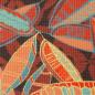 Preview: Viento by Bienvenido Colorido - Waffeljersey, Blätter in braunbunt